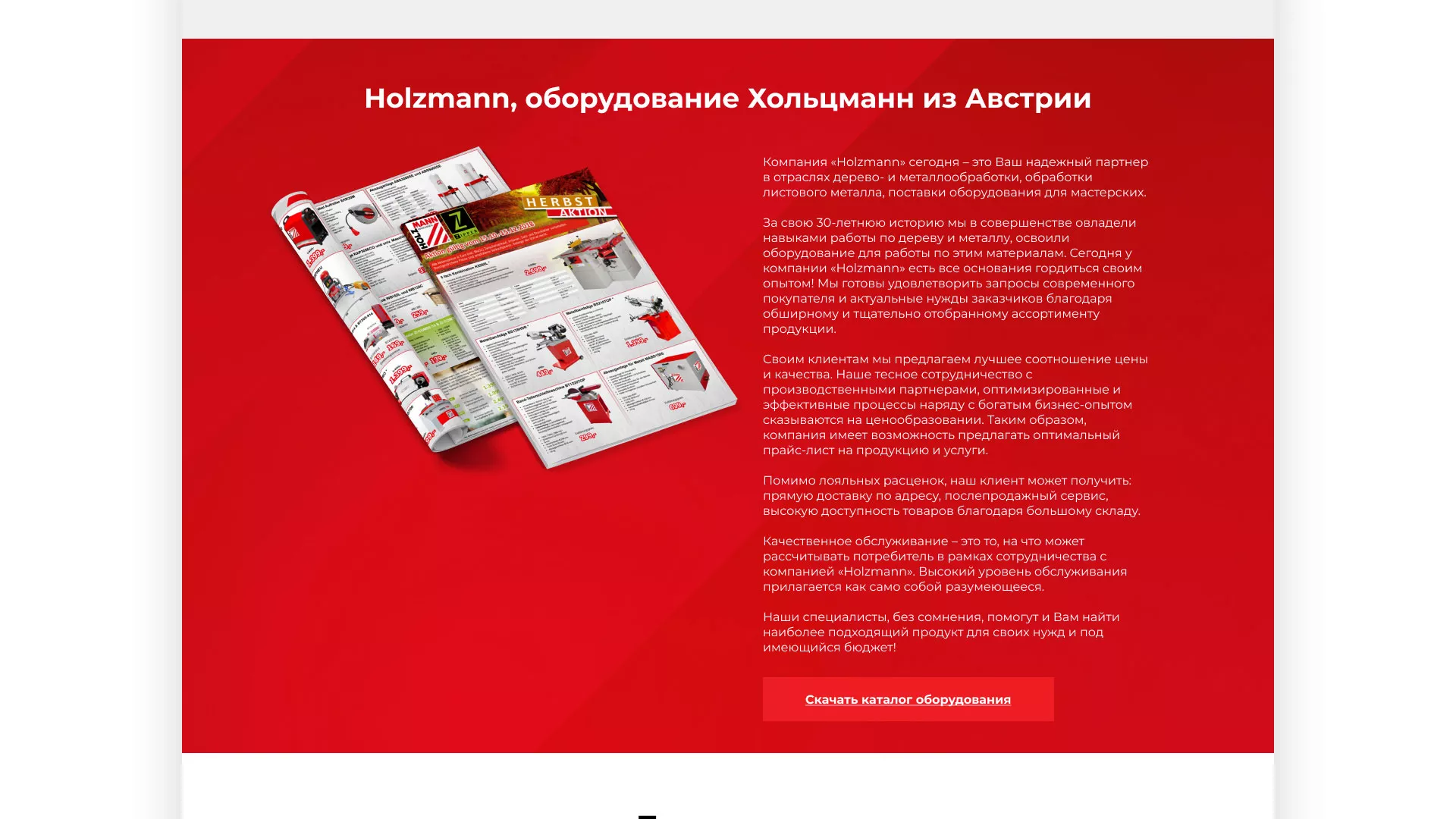 Создание сайта компании «HOLZMANN Maschinen GmbH» в Якутске