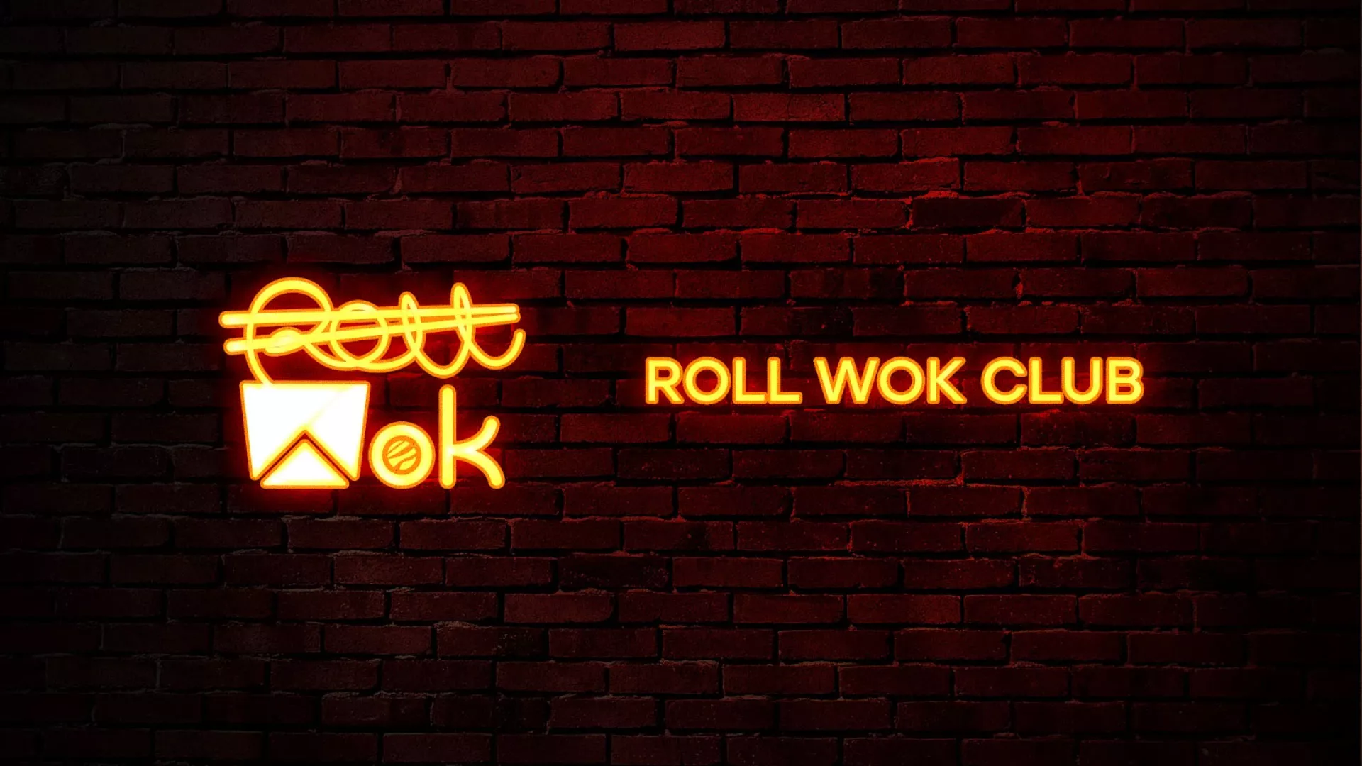 Разработка интерьерной вывески суши-бара «Roll Wok Club» в Якутске