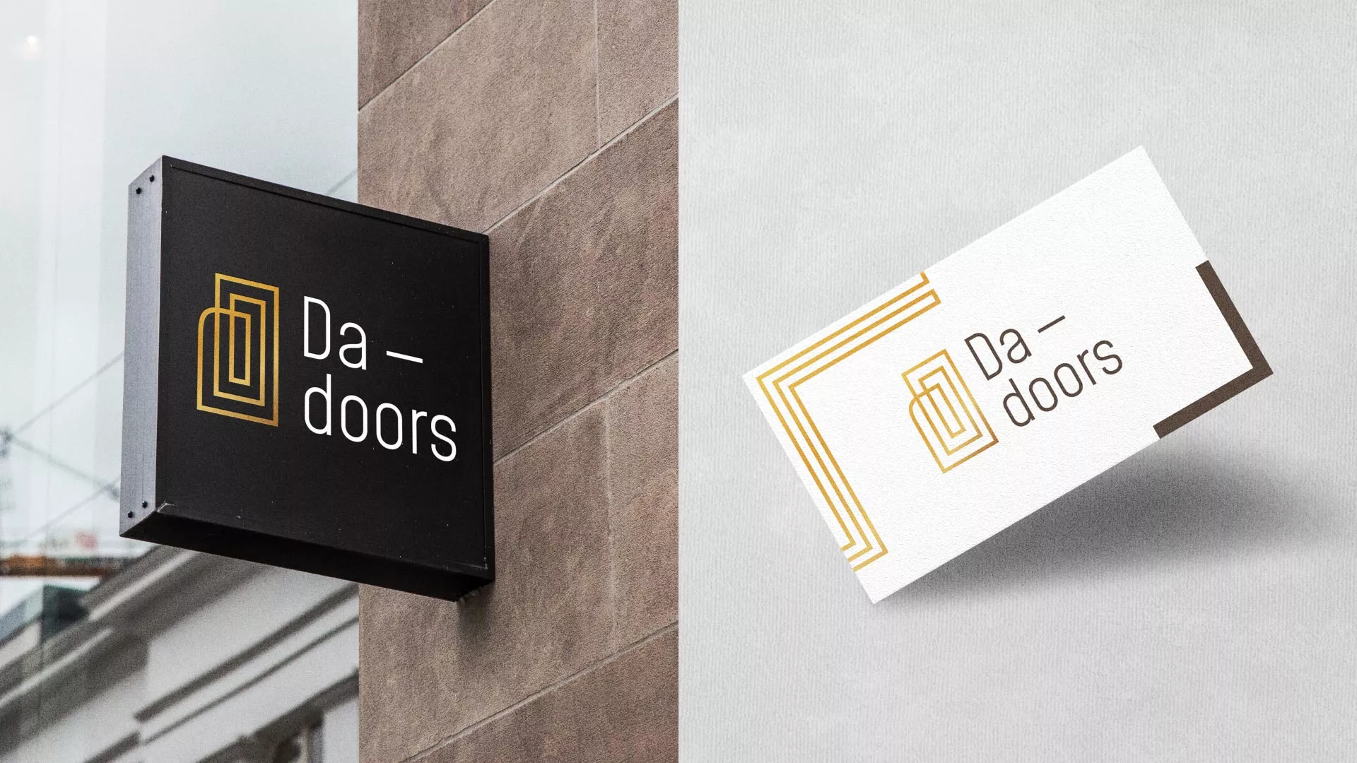 Разработка логотипа для компании «DA-DOORS» в Якутске